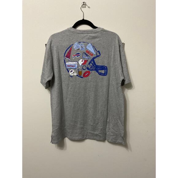 NWOT Women's NFL Buffalo Bills Team Apparel Gray Pocket T-Shirt Sz XL - Picture 2 of 4